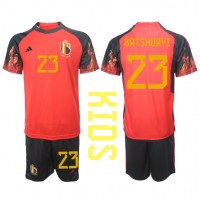 Camisa de time de futebol Bélgica Michy Batshuayi #23 Replicas 1º Equipamento Infantil Mundo 2022 Manga Curta (+ Calças curtas)